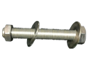 Bolt Assembly : 3/8"-16 X 11/2" Hexhead, 1 Nut, 2 Washers, 18-8 SS